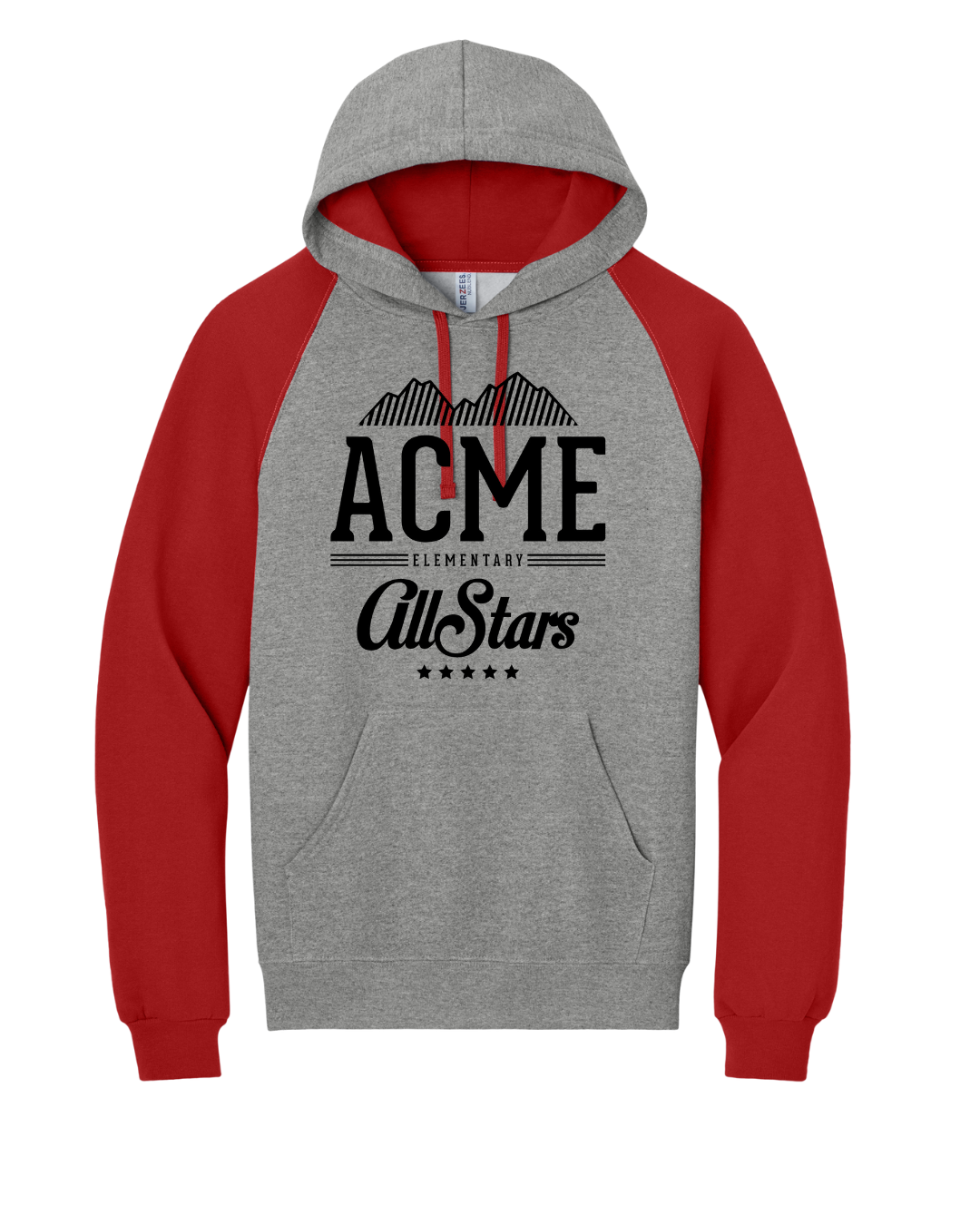 Adult Unisex Two Tone Hoodie