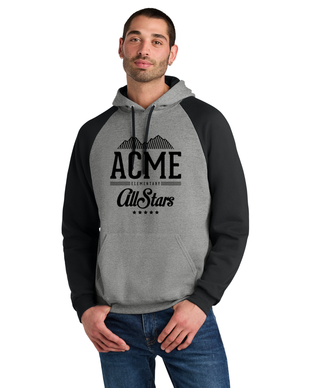 Adult Unisex Two Tone Hoodie